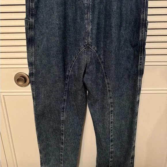 Free People Women's Blue Denim Overalls - Picture 9 of 12